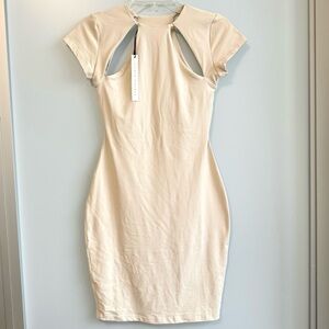 New! Susana Monaco Cut-Out Shortsleeve Dress, Size XS